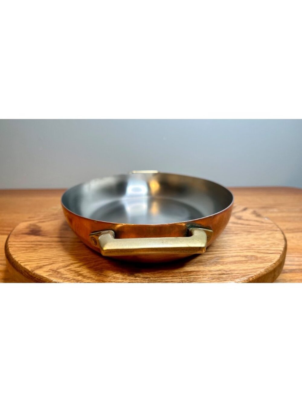 Vintage  Paul Revere Ware 12 inch  Copper Double Handle Oval Au Gratin Pan/ Fish - Picture 4 of 15